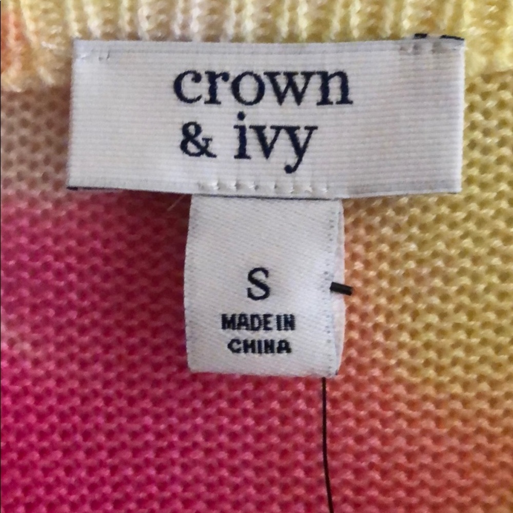 Crown and ivy bright tie dye sweater - Picture 2 of 4